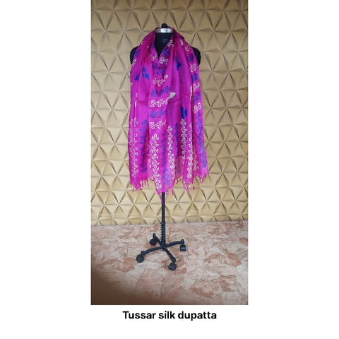 Tussar silk dupatta SILK ZONE