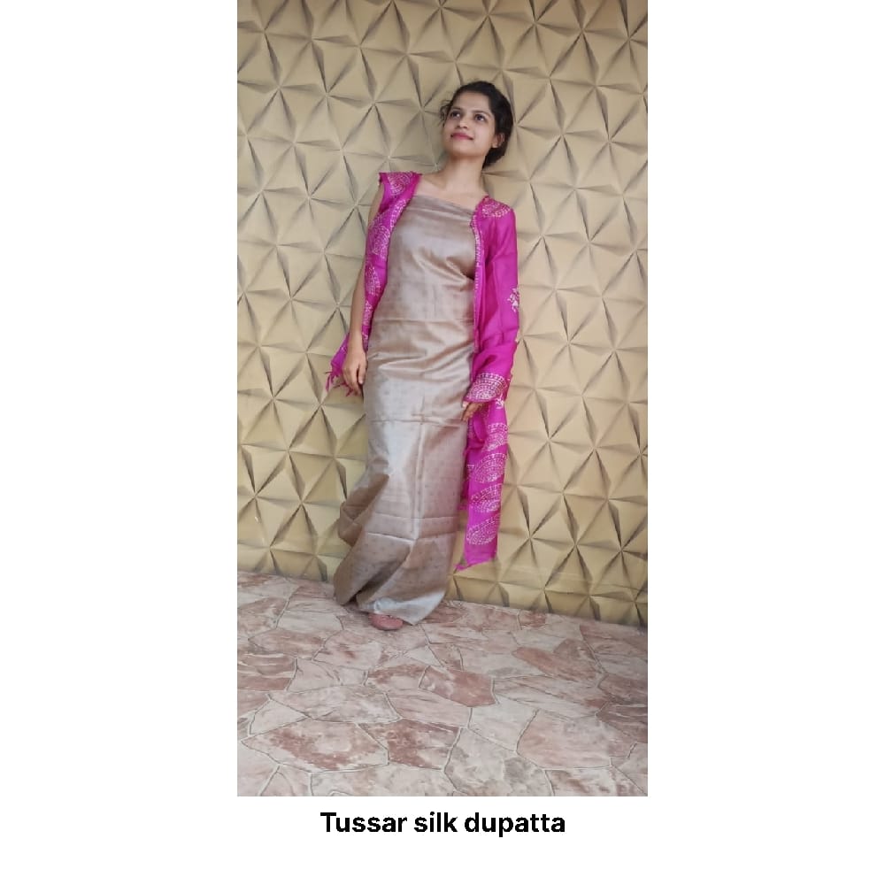 Tussar silk dupatta SILK ZONE