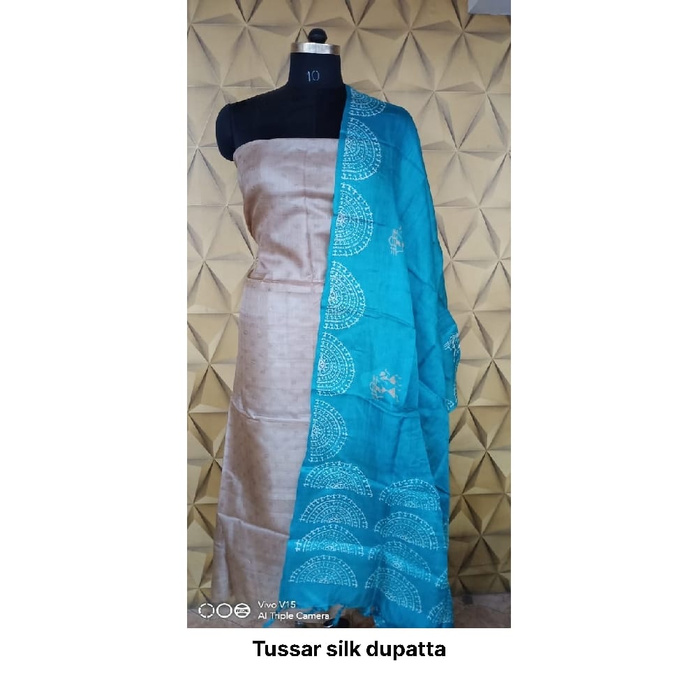 Tussar silk dupatta SILK ZONE