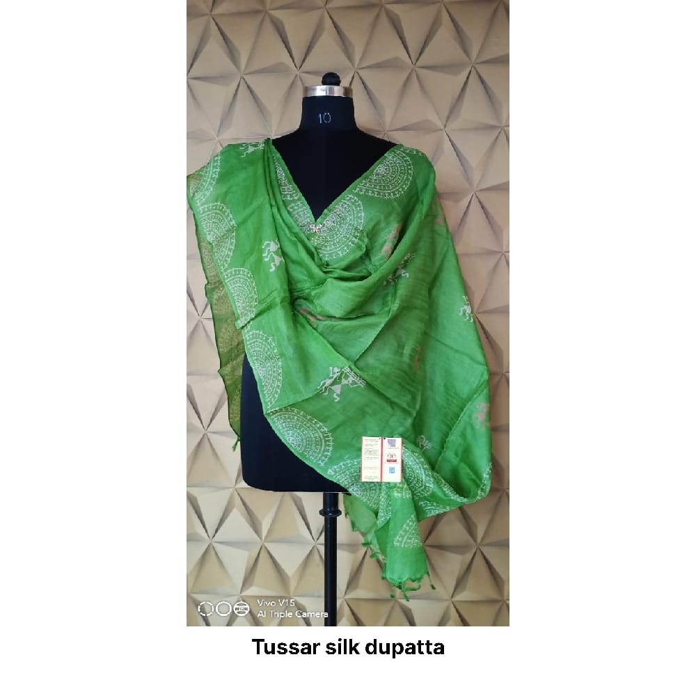 Tussar silk dupatta SILK ZONE