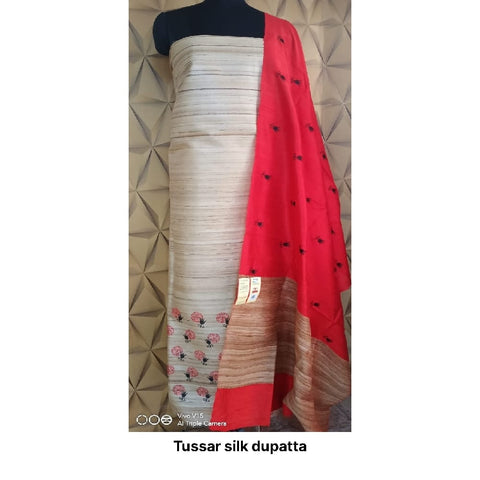 Tussar silk dupatta SILK ZONE