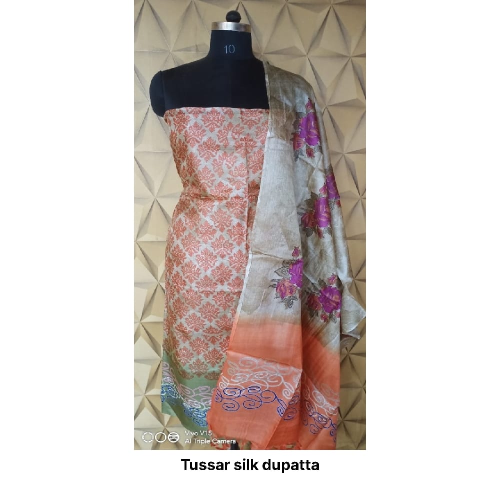 Tussar silk dupatta SILK ZONE