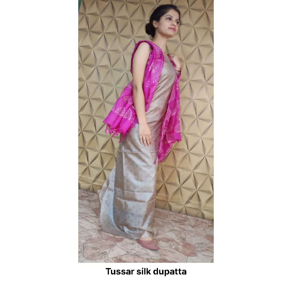 Tussar silk dupatta SILK ZONE