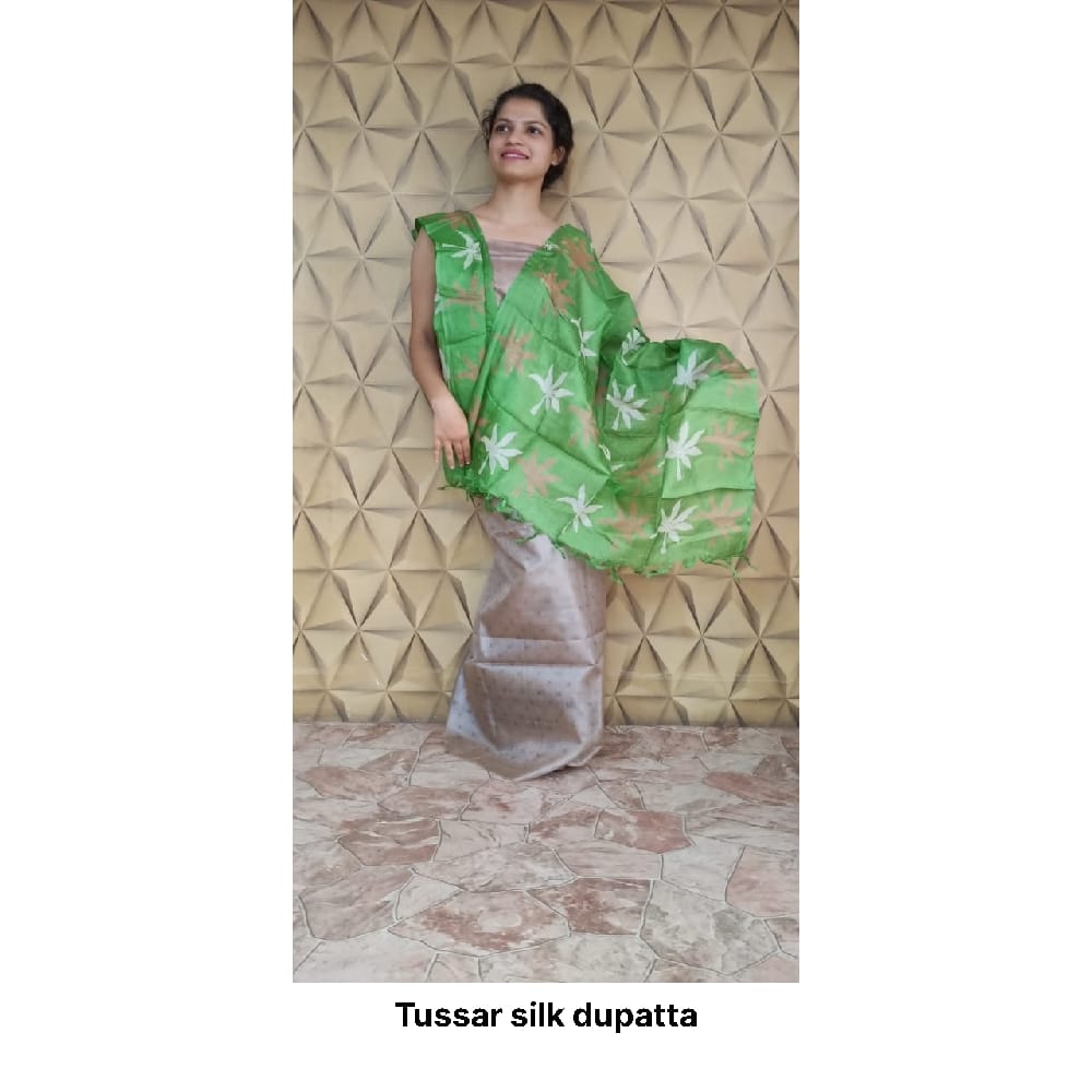 Tussar silkzone dupatta SILK ZONE