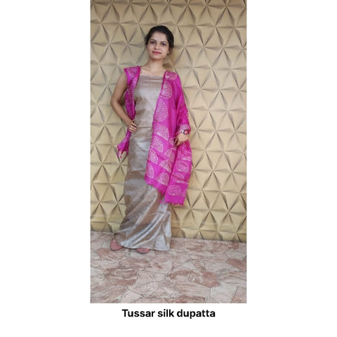 Tussar silk dupatta SILK ZONE