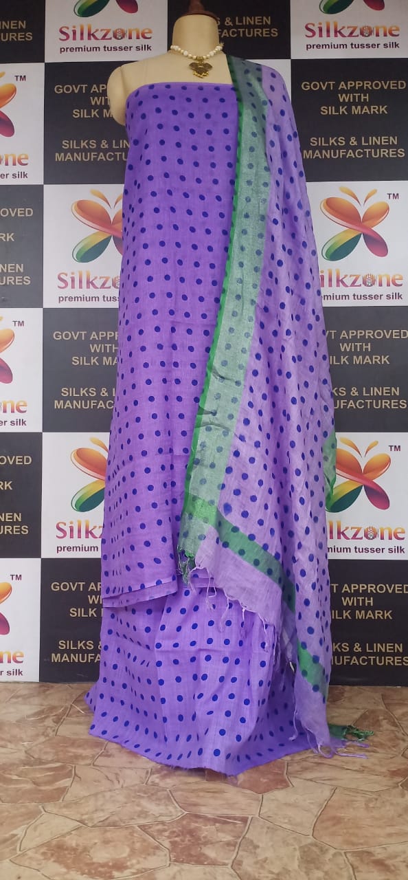 Linen printed suit SILK ZONE