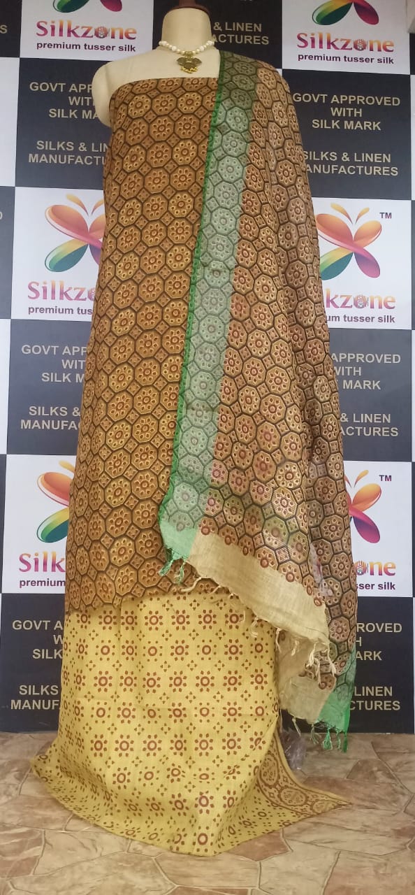 Linen printed suit SILK ZONE