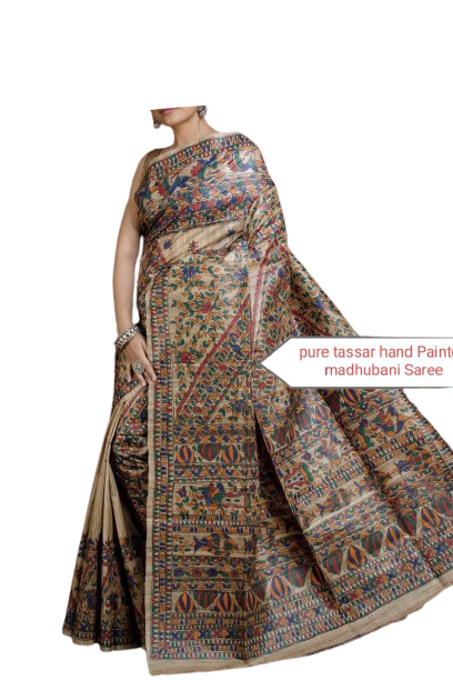 Pure tussar ghicha silk saree Manish