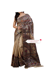 Pure tussar ghicha silk saree Manish