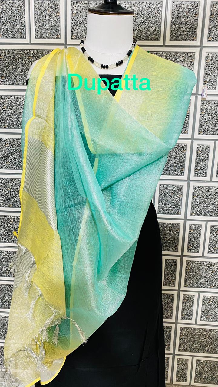 Tissue linen dupatta Express
