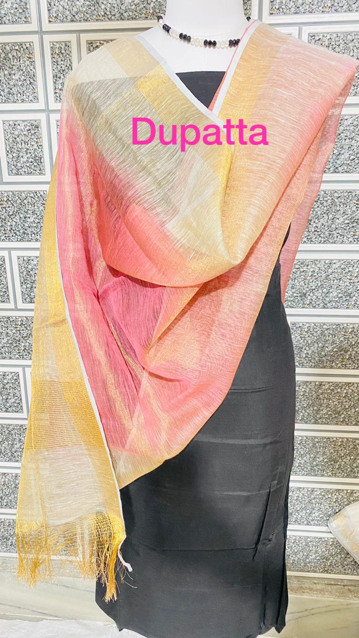 Tissue linen dupatta Express