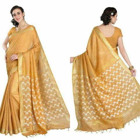 Soft silk cutwork saree linen world