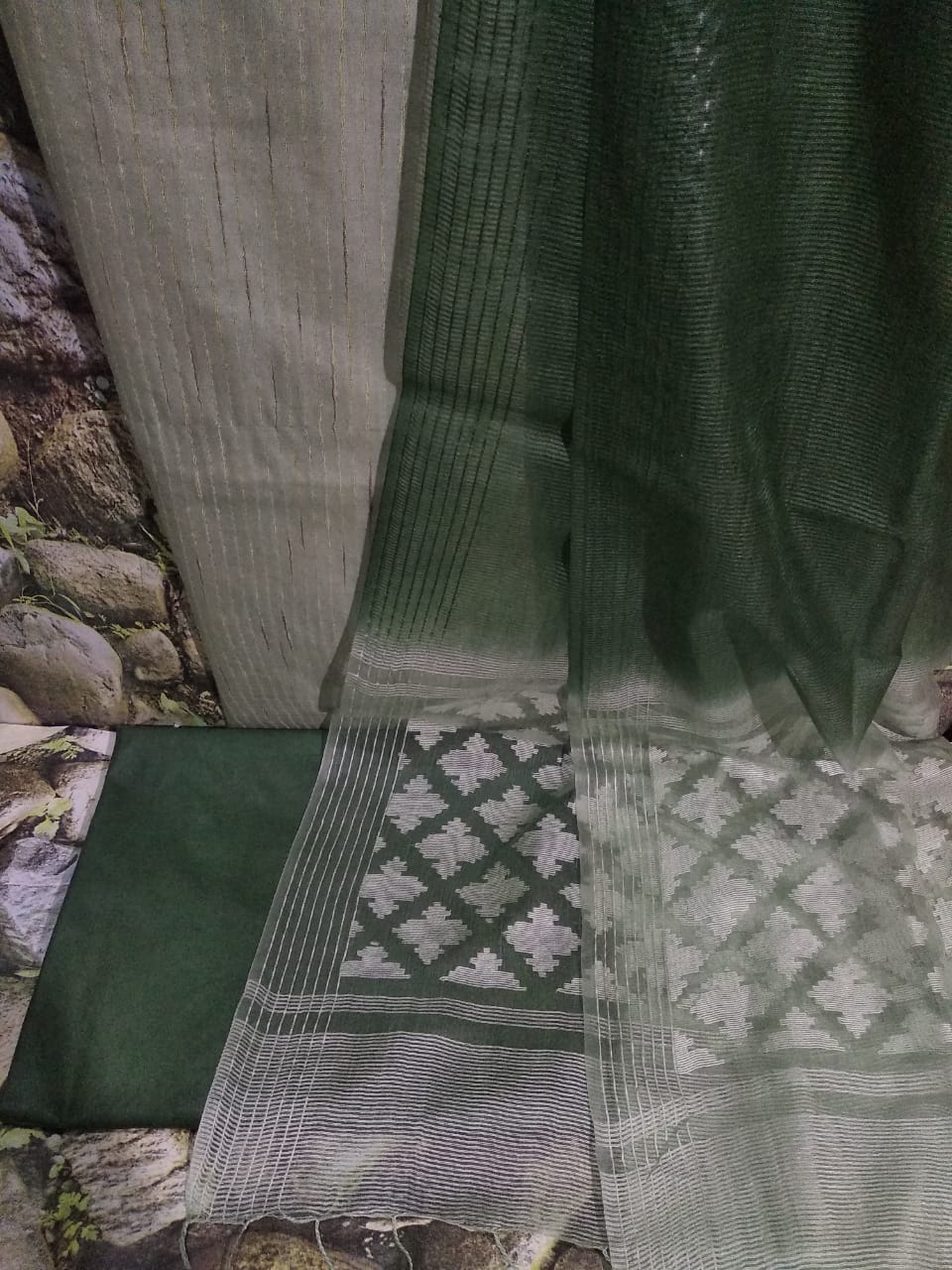Soft silk cutwork suit linen world