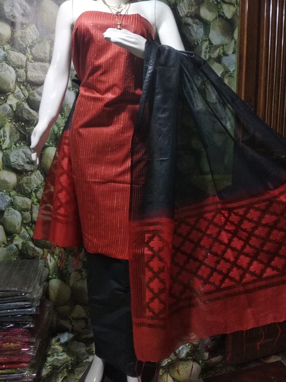 Soft silk cutwork suit linen world