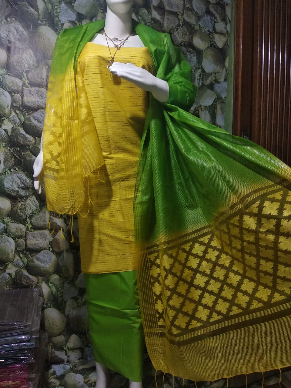 Soft silk cutwork suit linen world