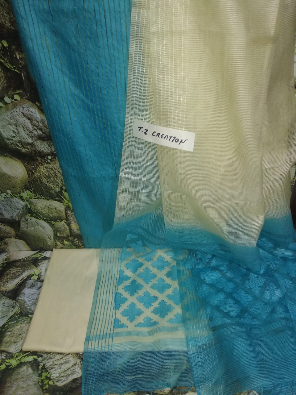 Soft silk cutwork suit linen world