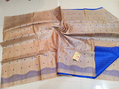 Tussar silk embroidery saree Dipak