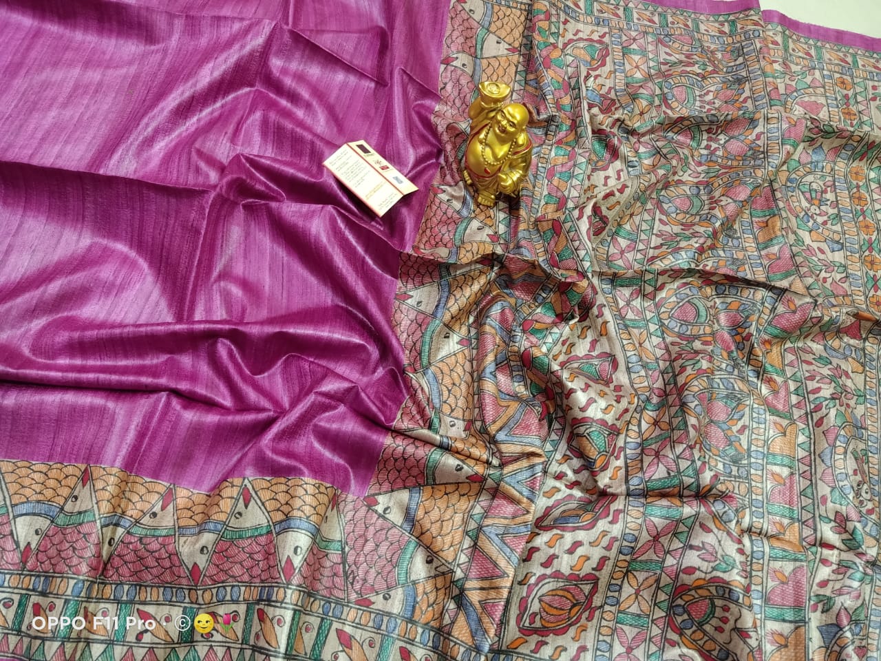 TUSSAR SILK PRINT SAREE