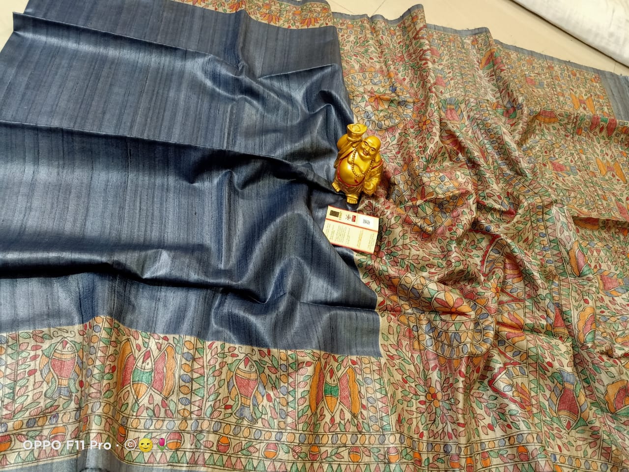 TUSSAR SILK PRINT SAREE