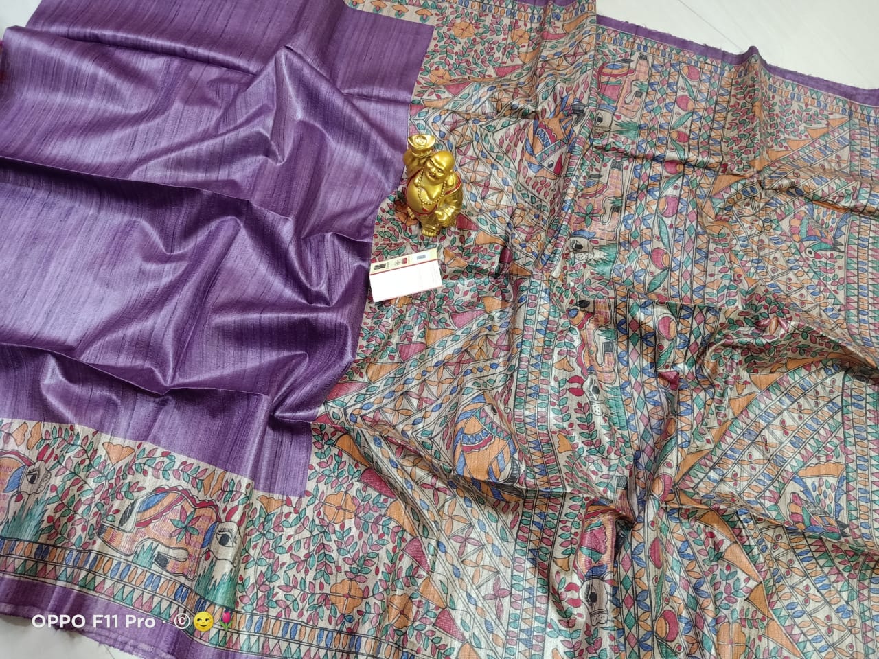 TUSSAR SILK PRINT SAREE