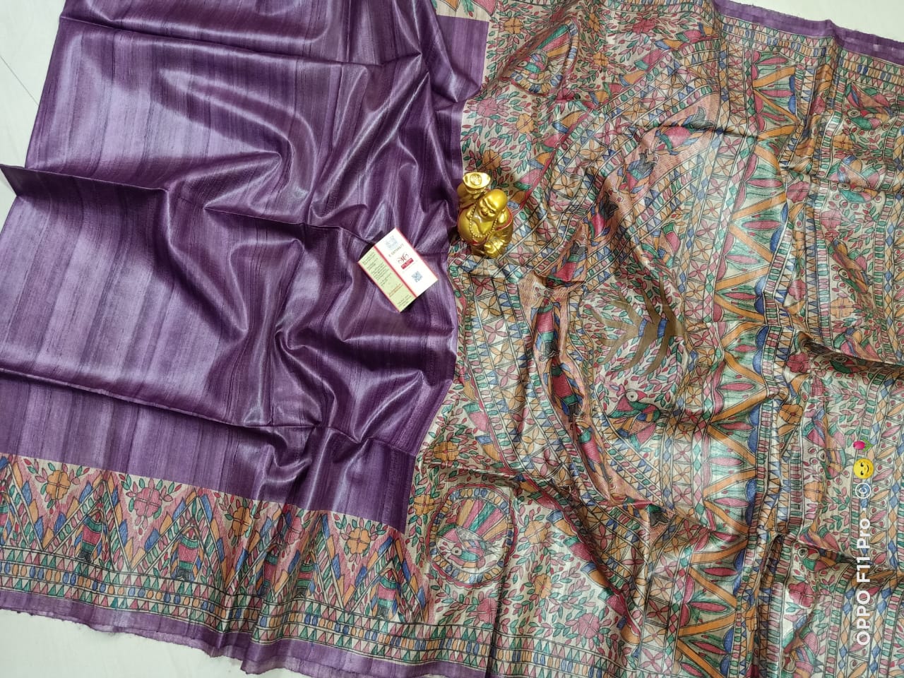 TUSSAR SILK PRINT SAREE
