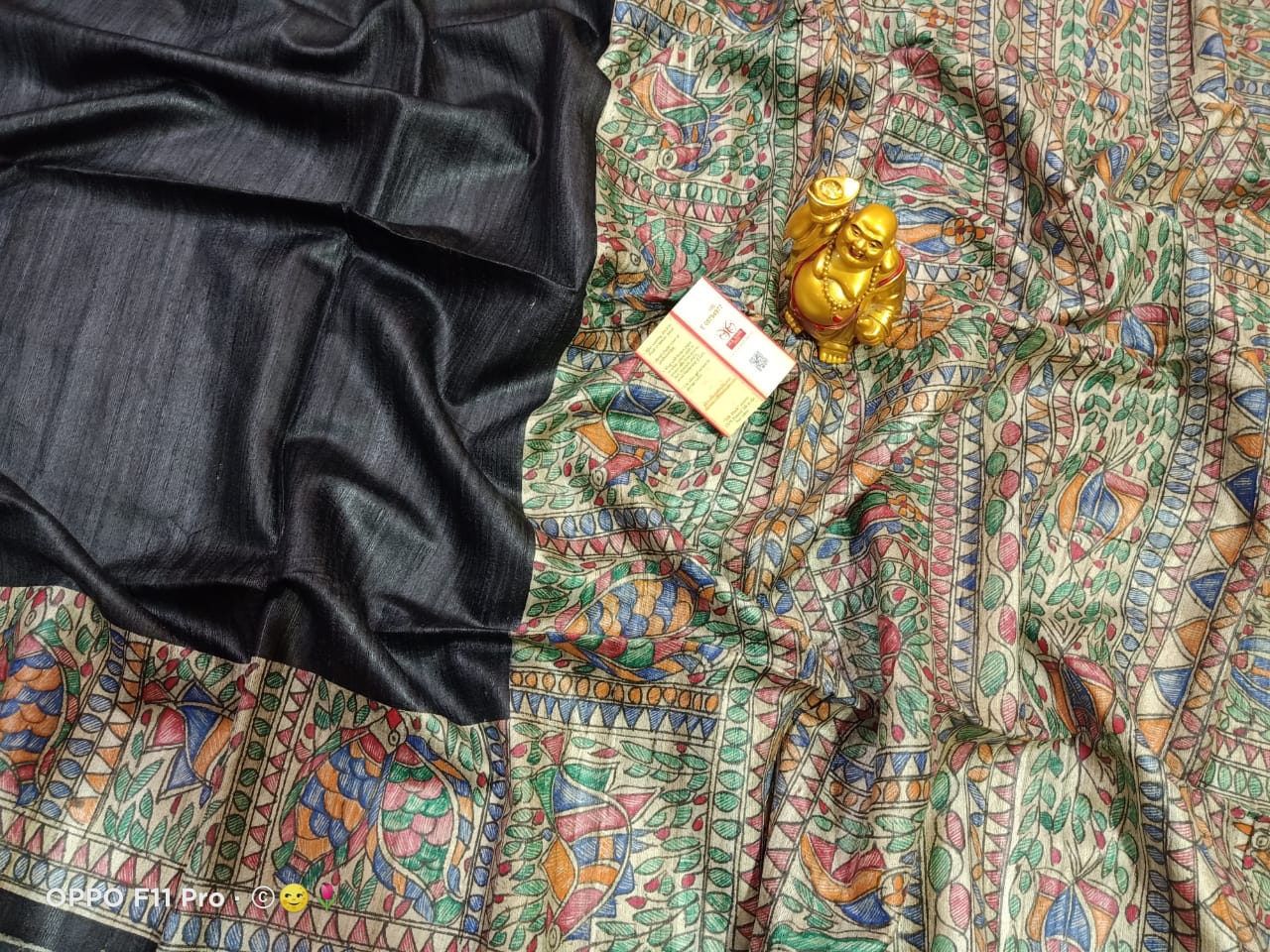 TUSSAR SILK PRINT SAREE