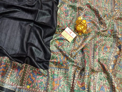 TUSSAR SILK PRINT SAREE