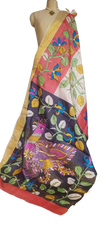 Pure Tussar Silk print saree