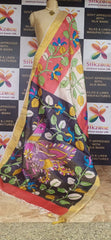 Pure Tussar Silk print saree