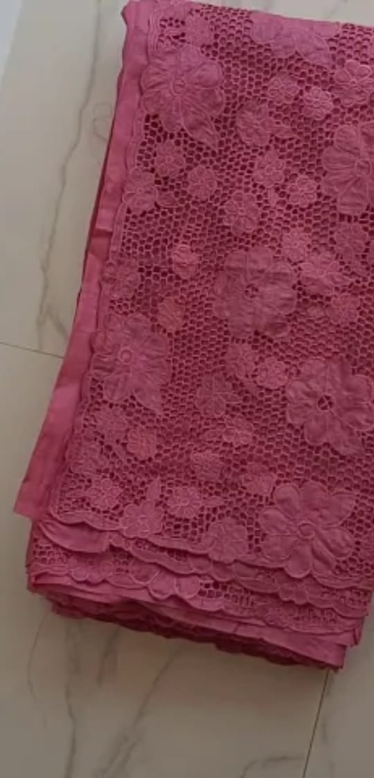 Tussar Silk Hand Cutwork Saree SILK ZONE