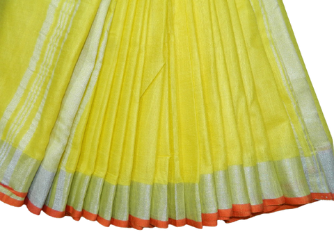 Khadi Linen Slub Saree INDIA SILK P.W.C.S. LTD