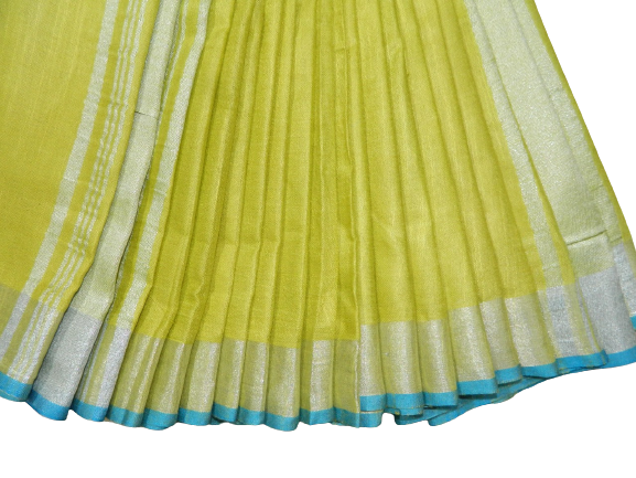 Khadi Linen Slub Saree INDIA SILK P.W.C.S. LTD