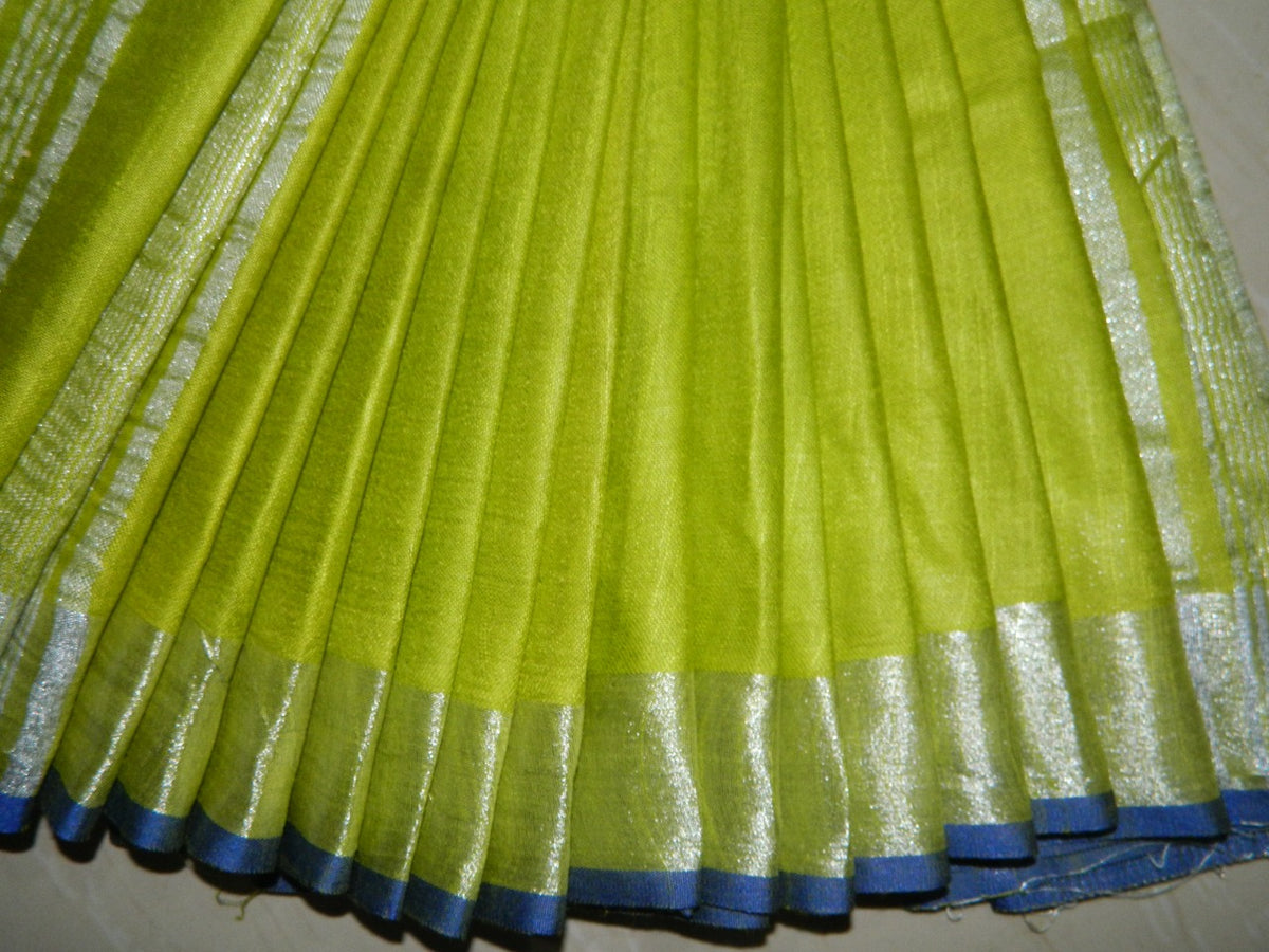 Khadi Linen Slub Saree INDIA SILK P.W.C.S. LTD