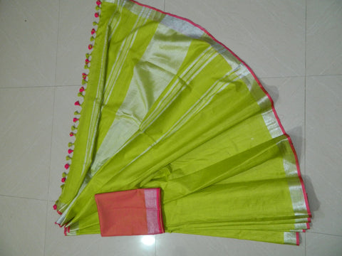 Khadi Linen Slub Saree INDIA SILK P.W.C.S. LTD