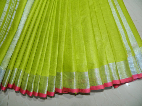 Khadi Linen Slub Saree INDIA SILK P.W.C.S. LTD