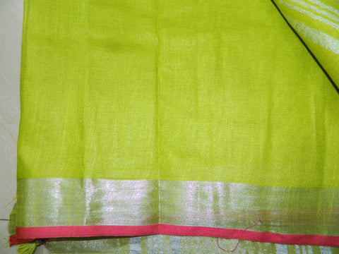 Khadi Linen Slub Saree INDIA SILK P.W.C.S. LTD