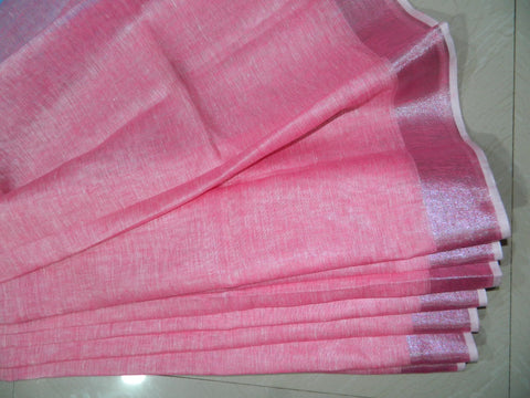 Khadi Linen Slub Saree INDIA SILK P.W.C.S. LTD