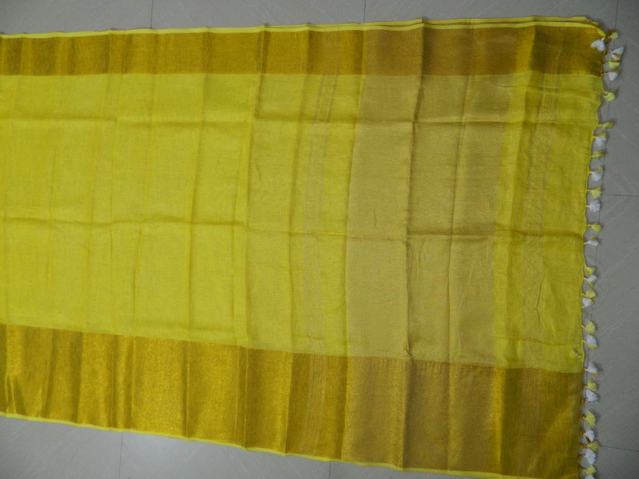 Khadi Linen Slub Saree INDIA SILK P.W.C.S. LTD