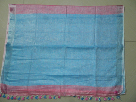 Khadi Linen Slub Saree INDIA SILK P.W.C.S. LTD