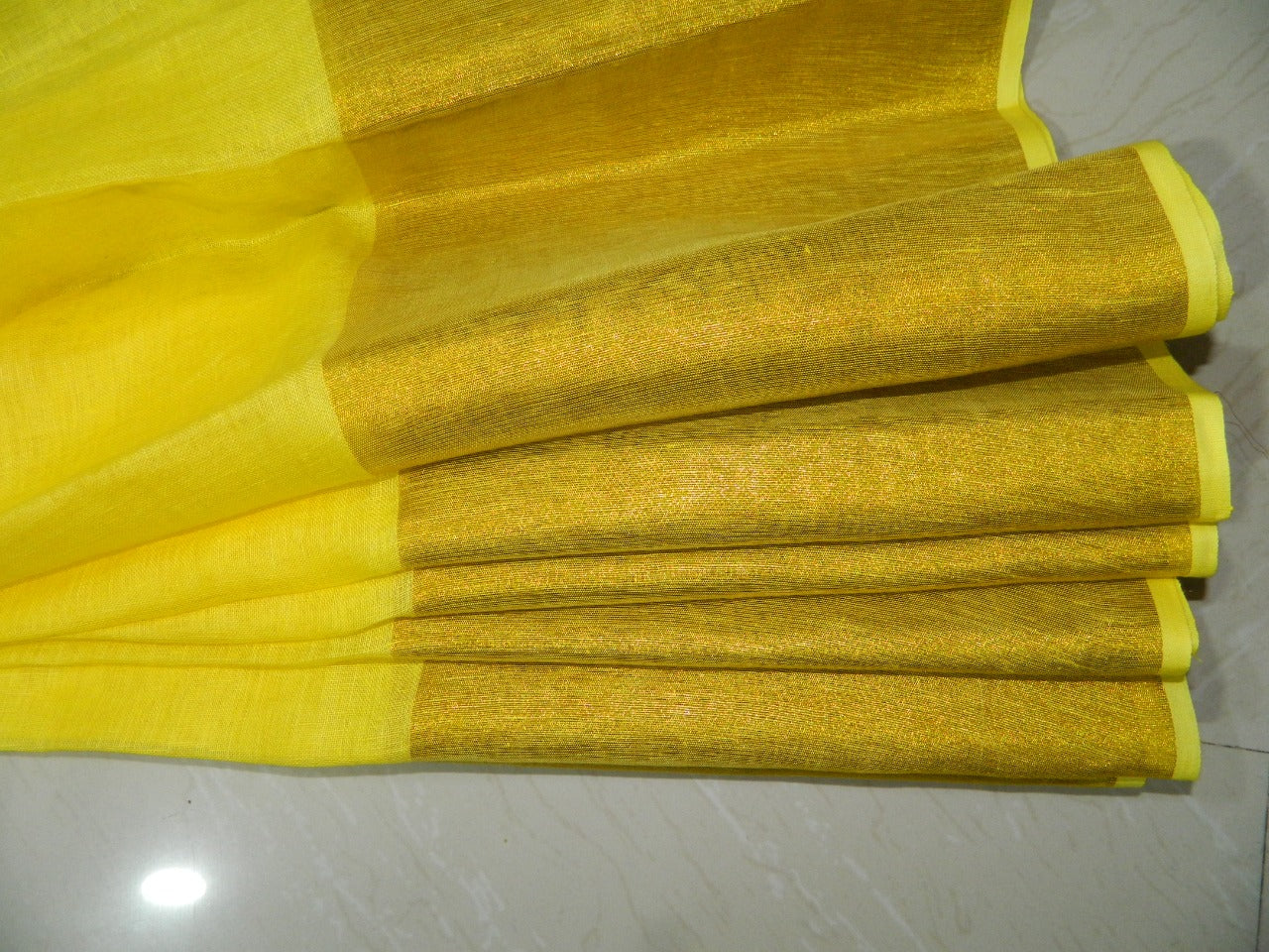 Khadi Linen Slub Saree INDIA SILK P.W.C.S. LTD