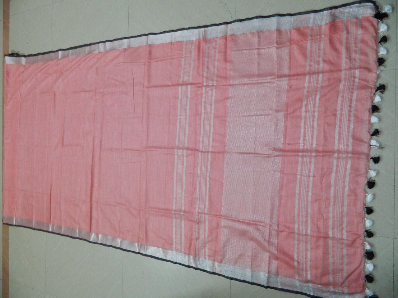 Khadi Linen Slub Saree INDIA SILK P.W.C.S. LTD