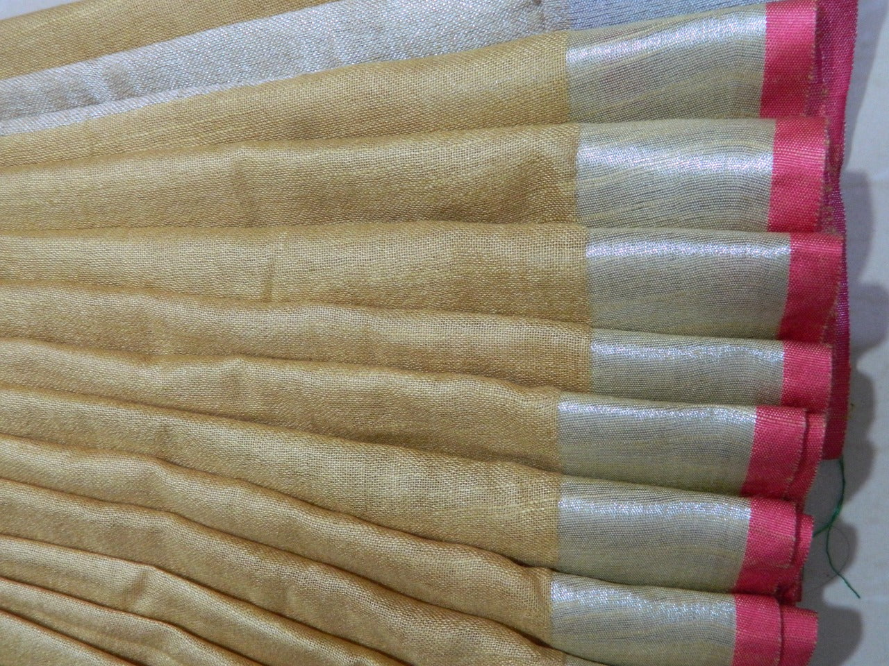 Khadi Linen Slub Saree INDIA SILK P.W.C.S. LTD