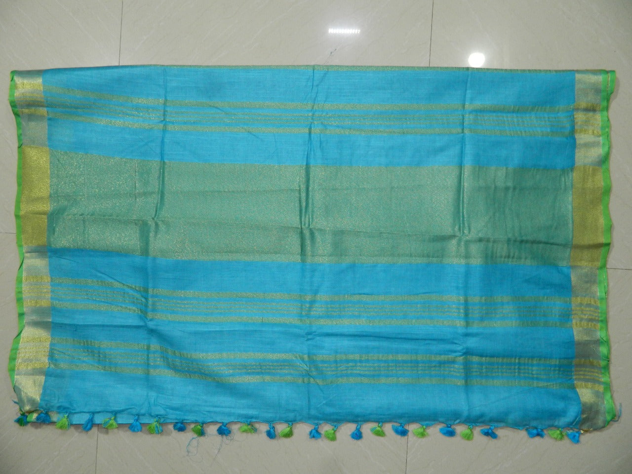 Khadi Linen Slub Saree INDIA SILK P.W.C.S. LTD