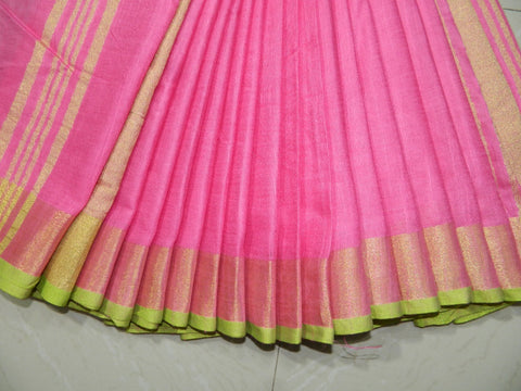 Khadi Linen Slub Saree INDIA SILK P.W.C.S. LTD