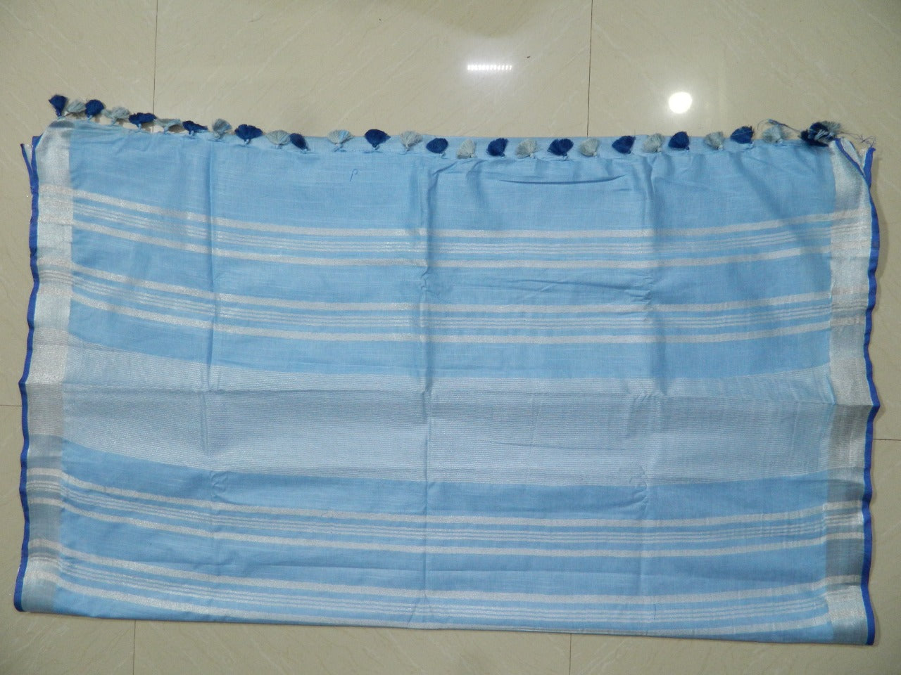 Khadi Linen Slub Saree INDIA SILK P.W.C.S. LTD