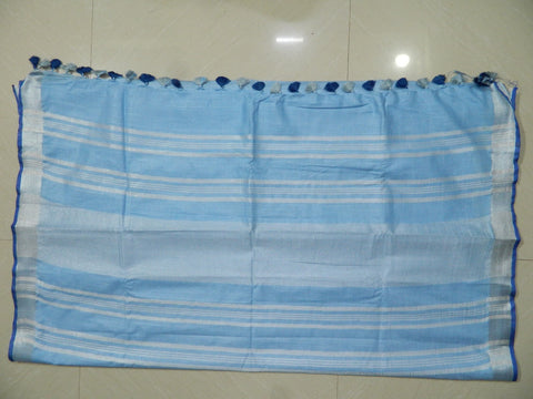 Khadi Linen Slub Saree INDIA SILK P.W.C.S. LTD