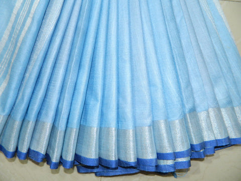 Khadi Linen Slub Saree INDIA SILK P.W.C.S. LTD