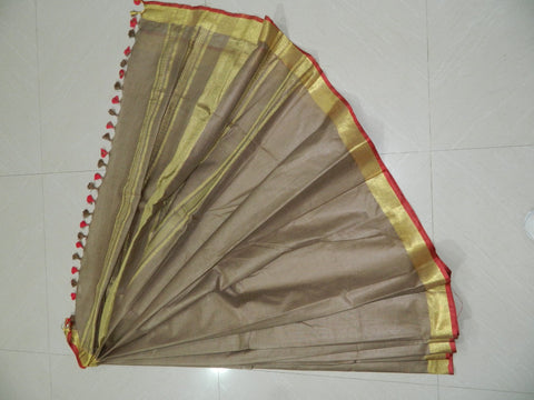 Khadi Linen Slub Saree INDIA SILK P.W.C.S. LTD