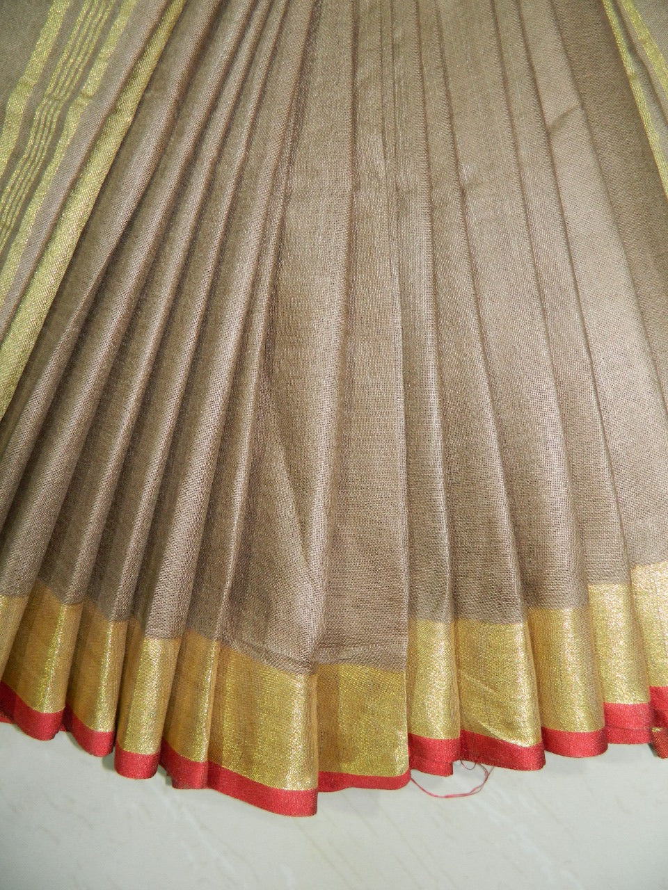 Khadi Linen Slub Saree INDIA SILK P.W.C.S. LTD