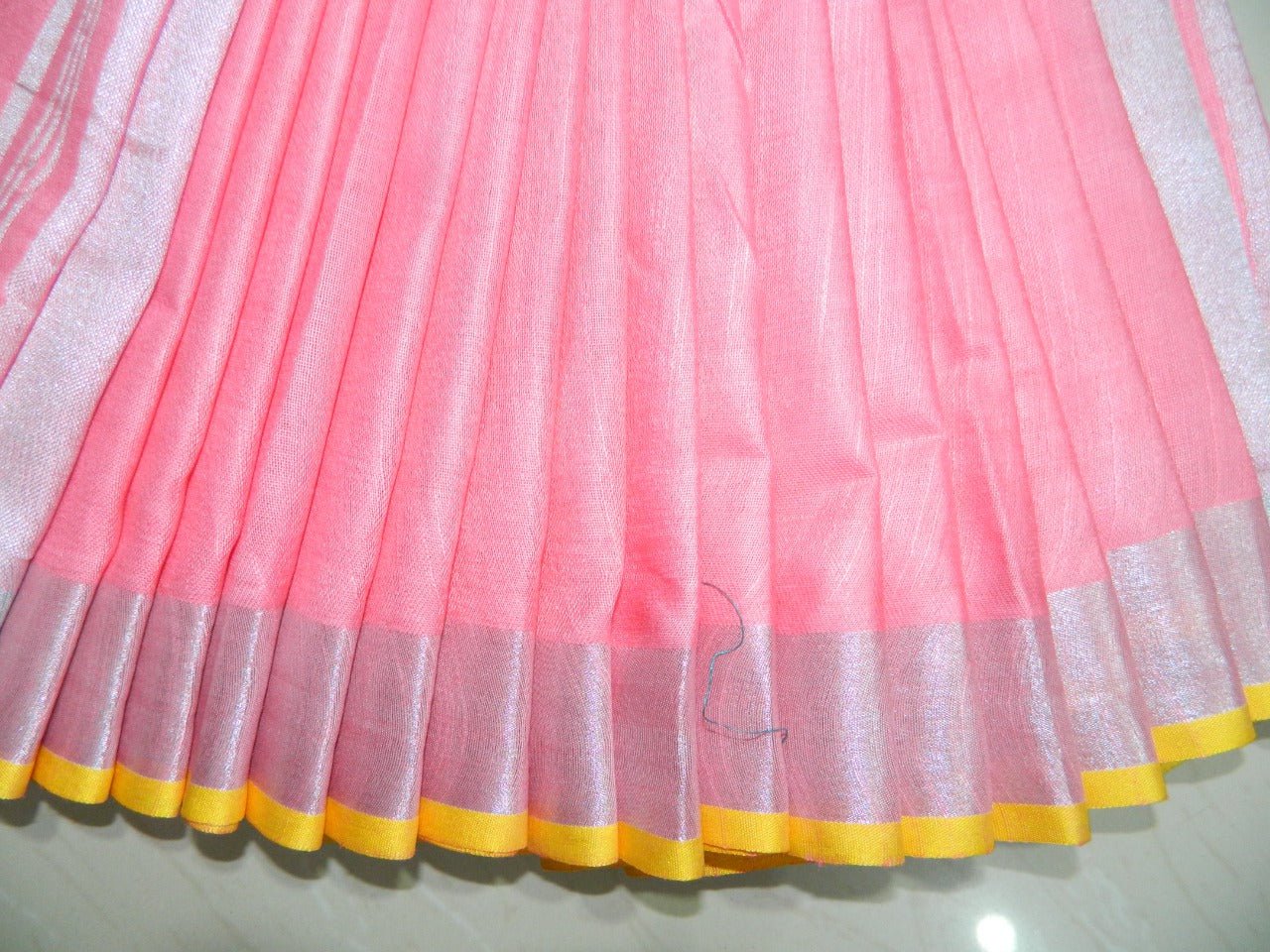 Khadi Linen Slub Saree INDIA SILK P.W.C.S. LTD